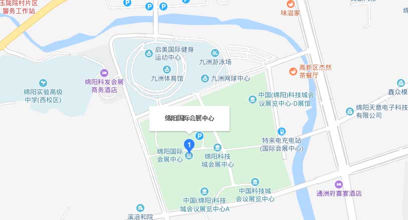 绵阳家博会交通路线地图